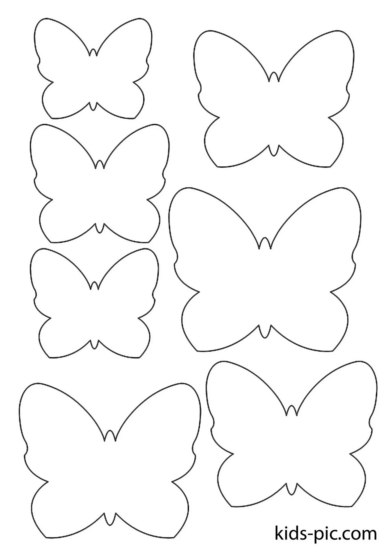 Шаблон бабочки. Картинка