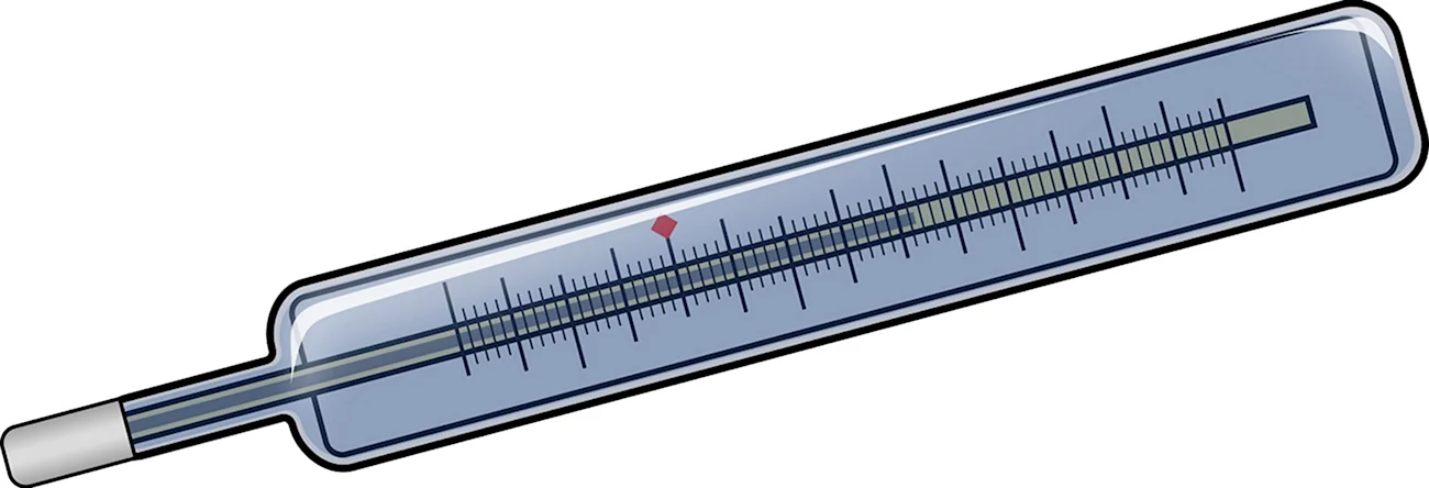 Шкала градусника для измерения температуры тела рисунок. Картинка