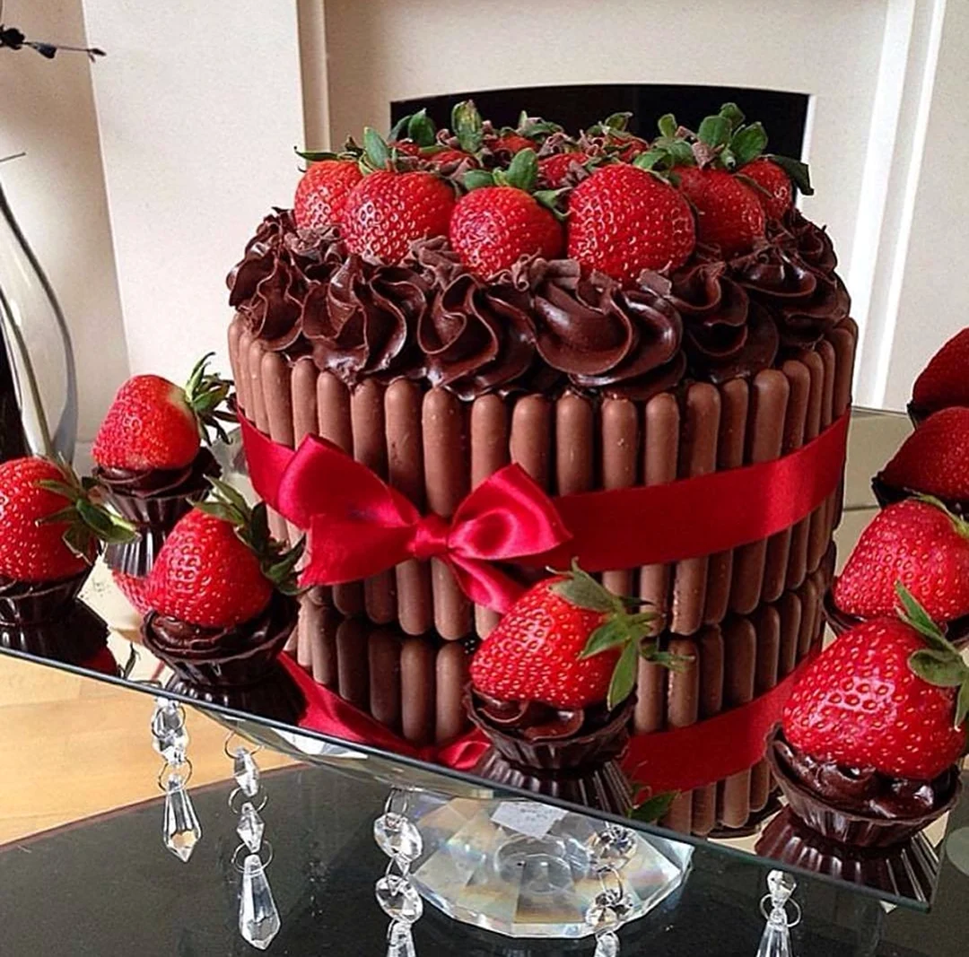 Шоколадный торт. Красивая картинка