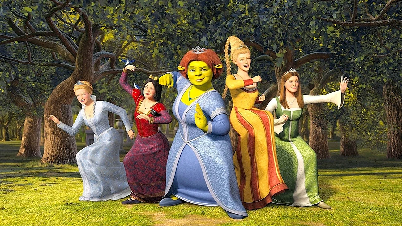 Шрек 3 принцессы. Картинка из мультфильма