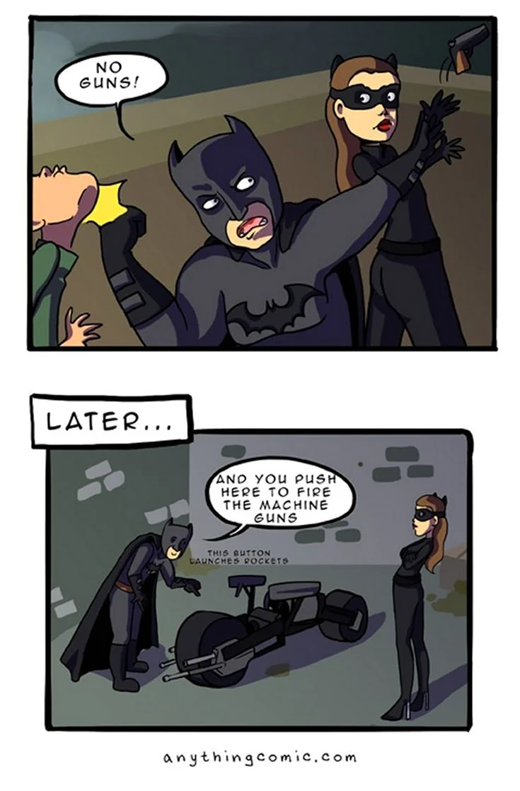 Шутки про Бэтмена. Прикольная картинка