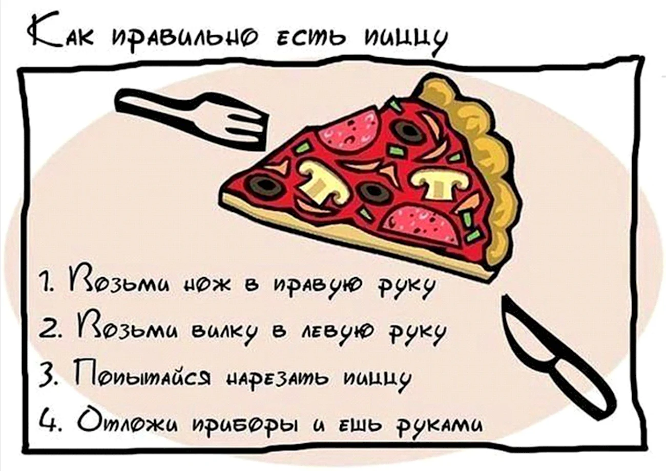 Шутки про пиццу. Картинка