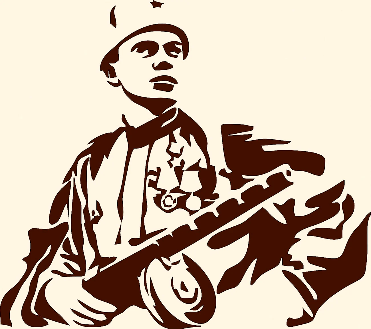 Силуэт советского солдата. Своими руками