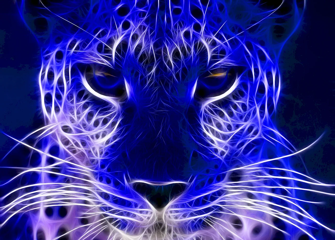 Синий тигр. Красивая картинка