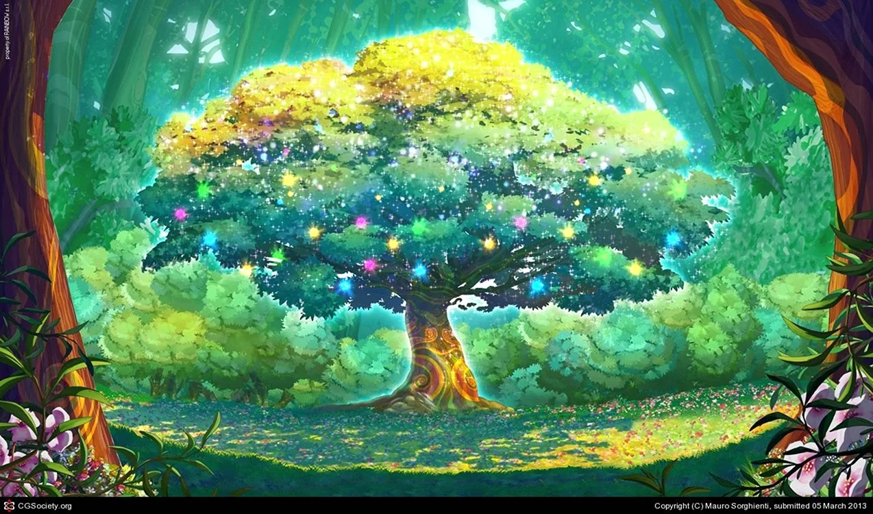 Сказочное дерево. Картинка