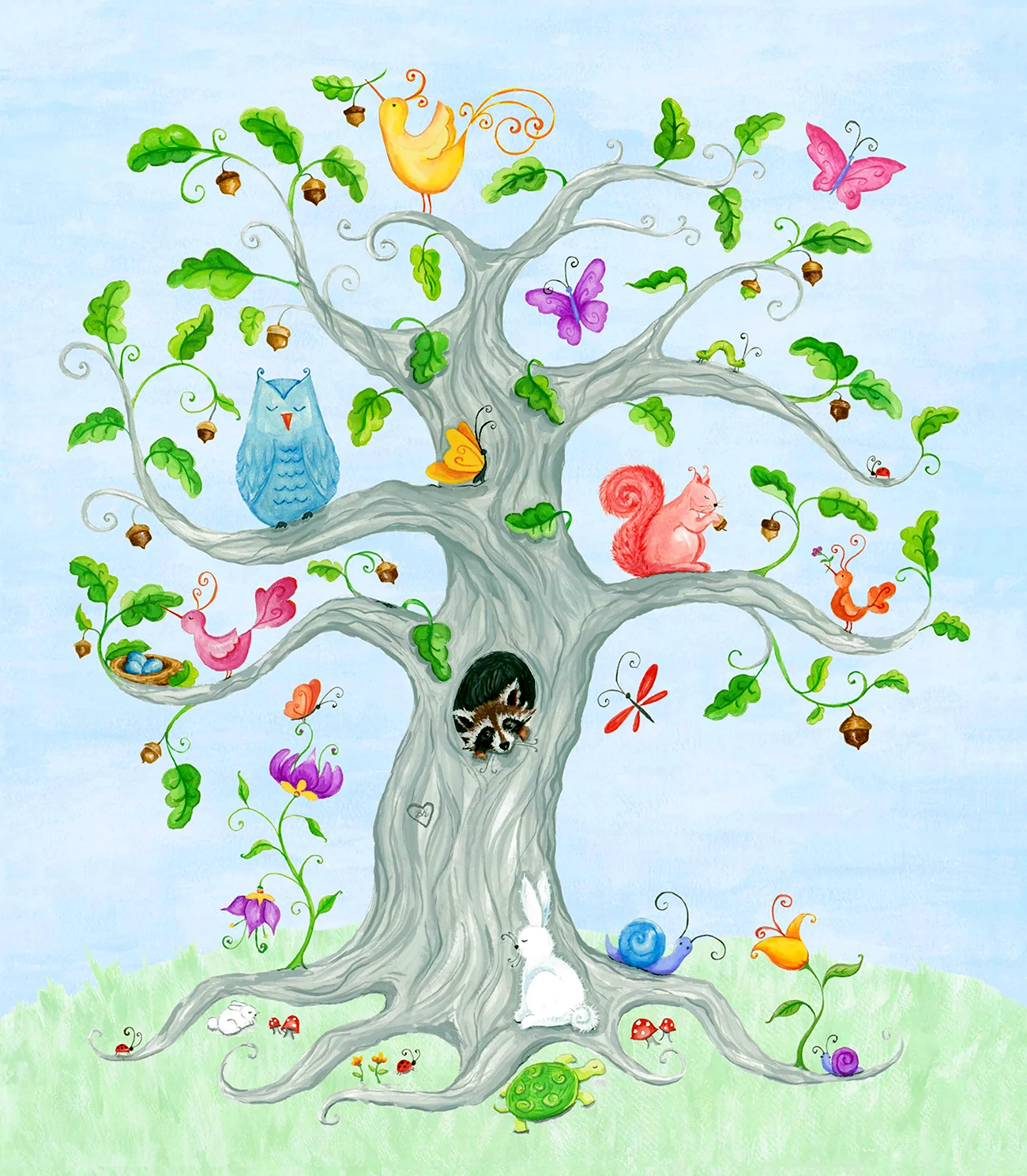 Сказочное дерево для детей. Картинка