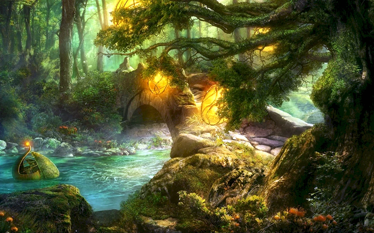 Сказочный лес. Картинка