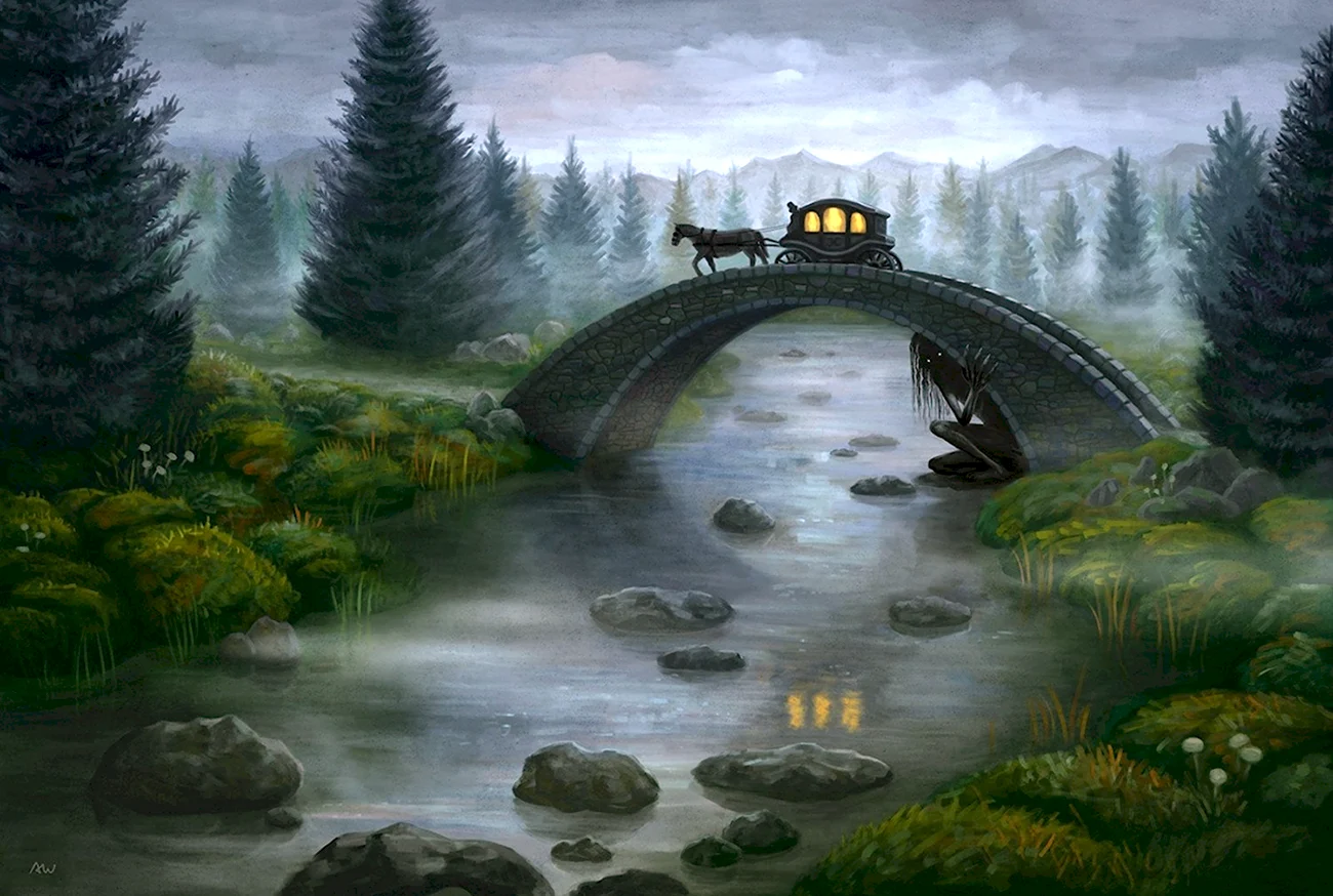 Сказочный мост. Красивая картинка