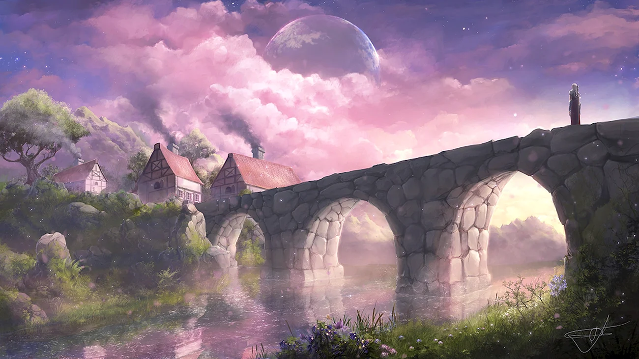 Сказочный мост. Красивая картинка
