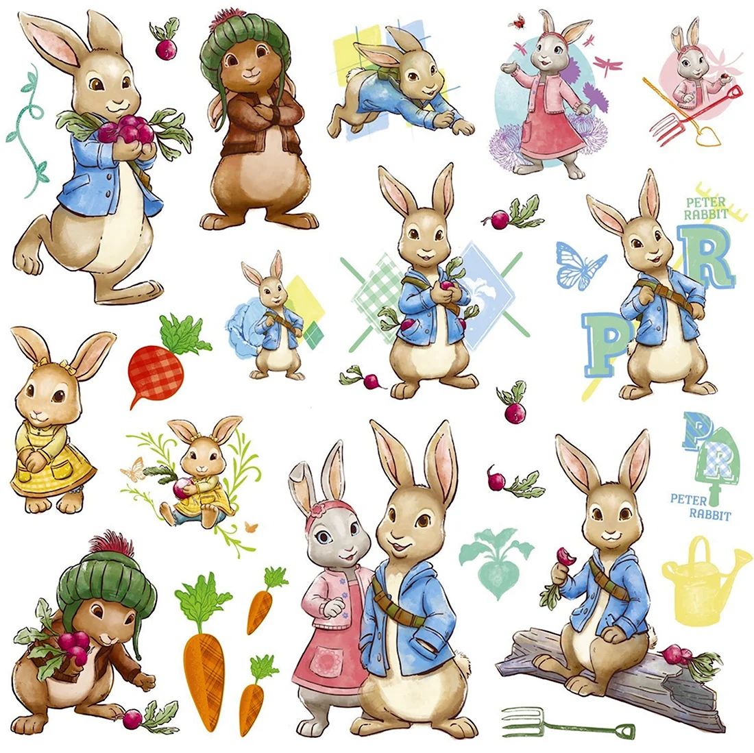Скрапбукинг бумага Peter Rabbit. Красивые картинки животных