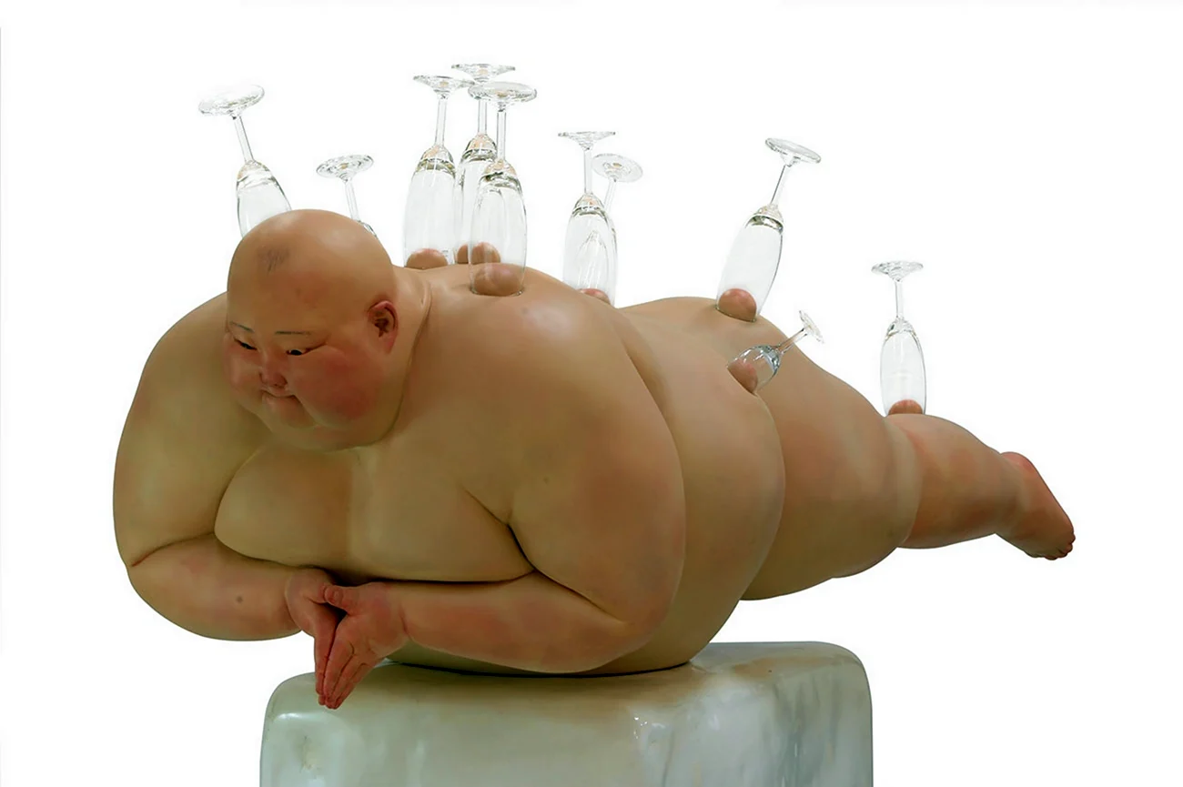 Скульптор mu Boyan - толстяки. Картинка