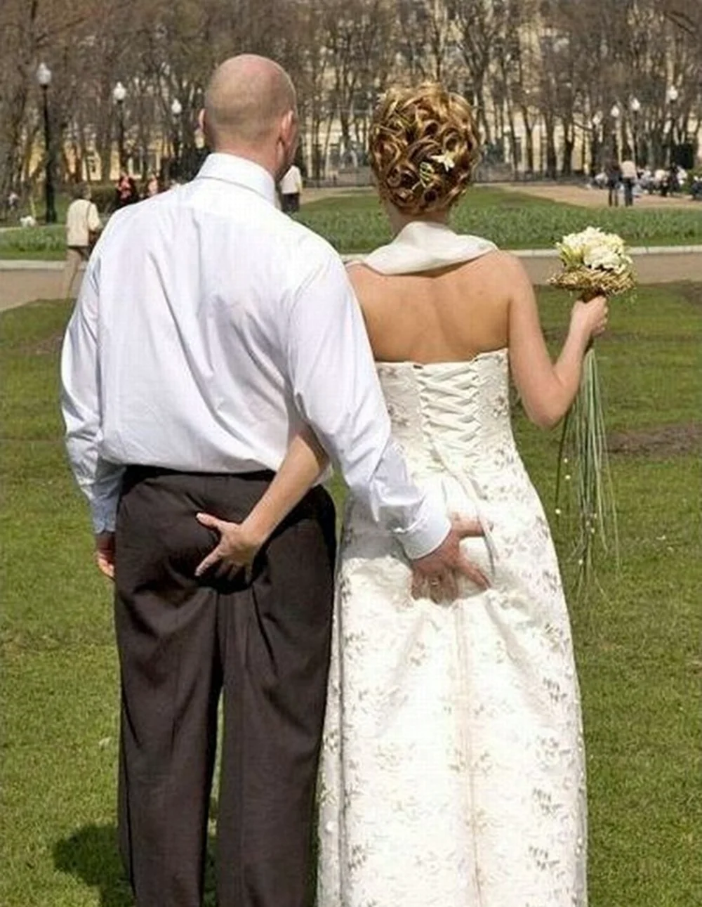 Смешная свадьба. Прикольная картинка