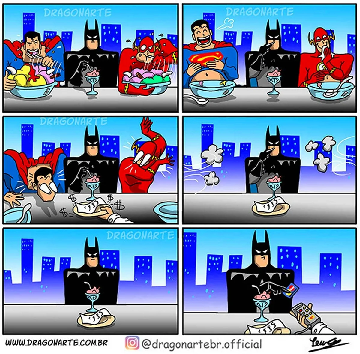 Смешные комиксы про супергероев. Прикольная картинка