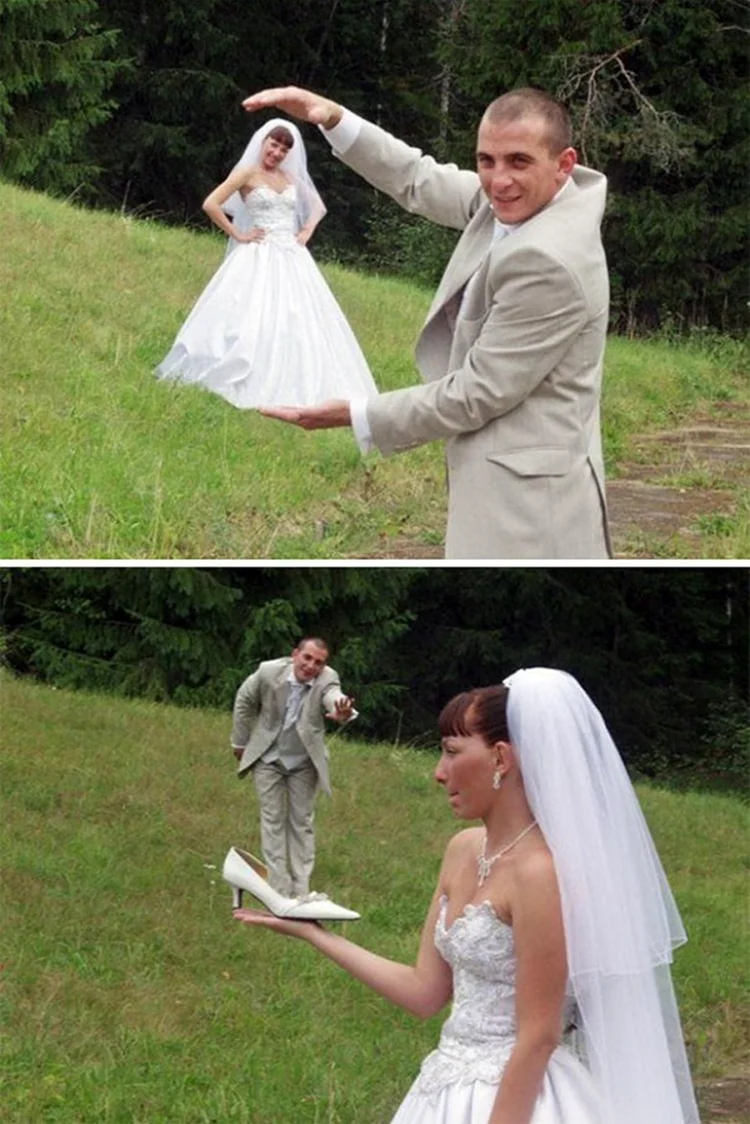 Смешные Свадебные фотосессии. Прикольная картинка