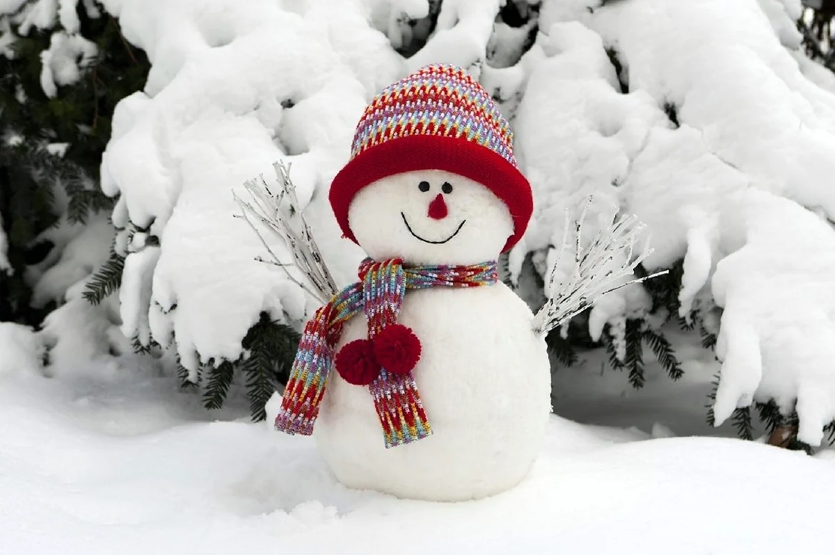 Снеговик. Красивая картинка