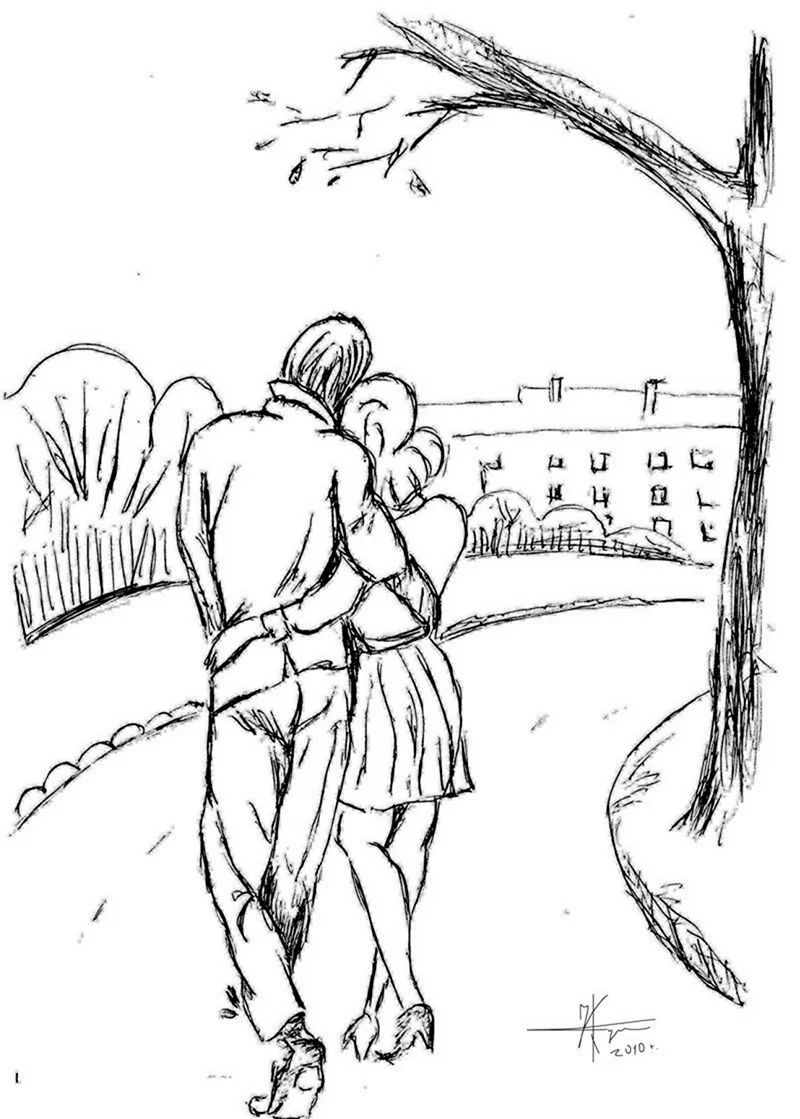 Солдат и девушка рисунок карандашом. Для срисовки