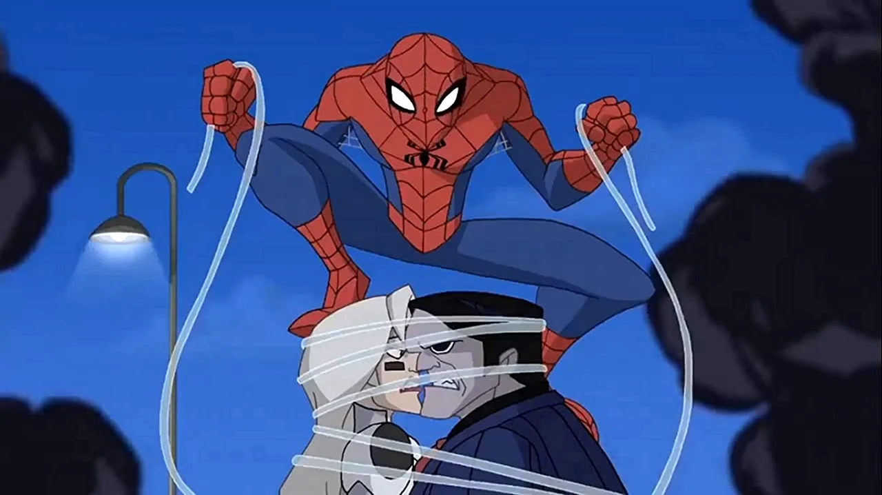Spectacular Spider-man мультсериал. Картинка из мультфильма