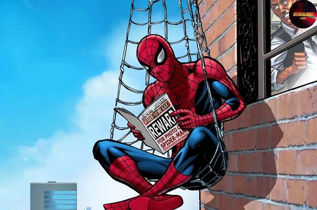Spider-man Comics в паутине. Картинка