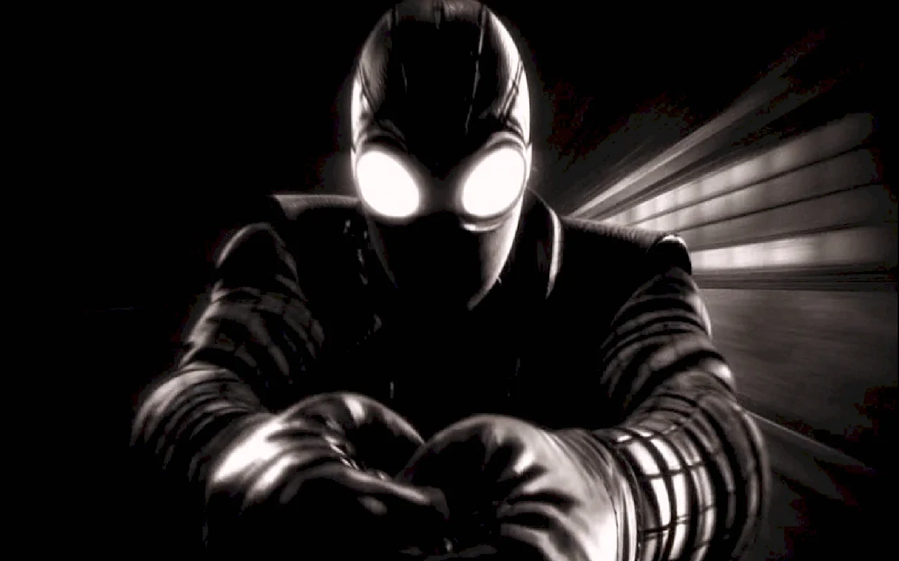 Spider-man Shattered Dimensions человек-паук Нуар. Картинка из мультфильма