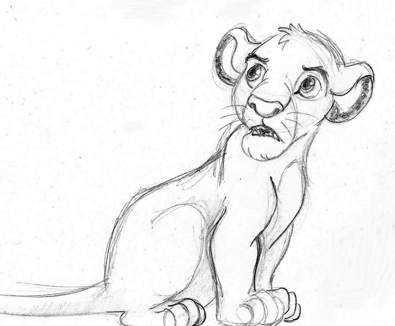 Срисовки Львов из короля Льва. Для срисовки