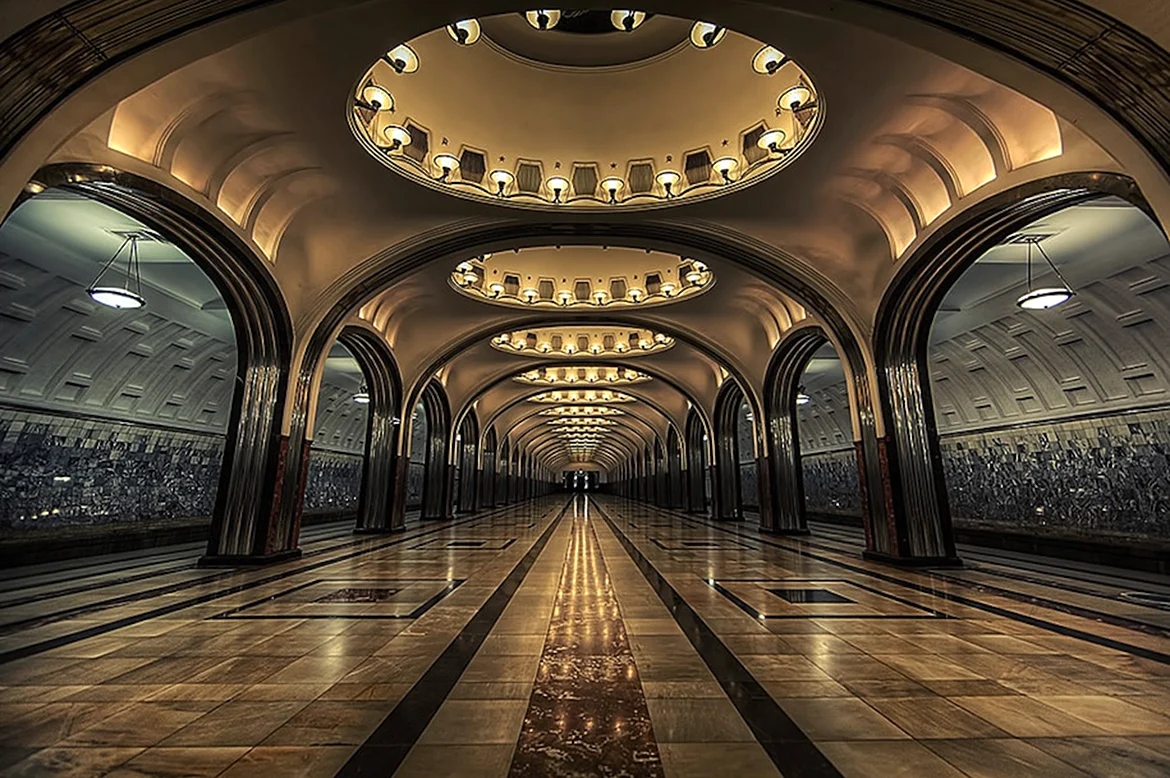 Станции Московского метро. Красивая картинка