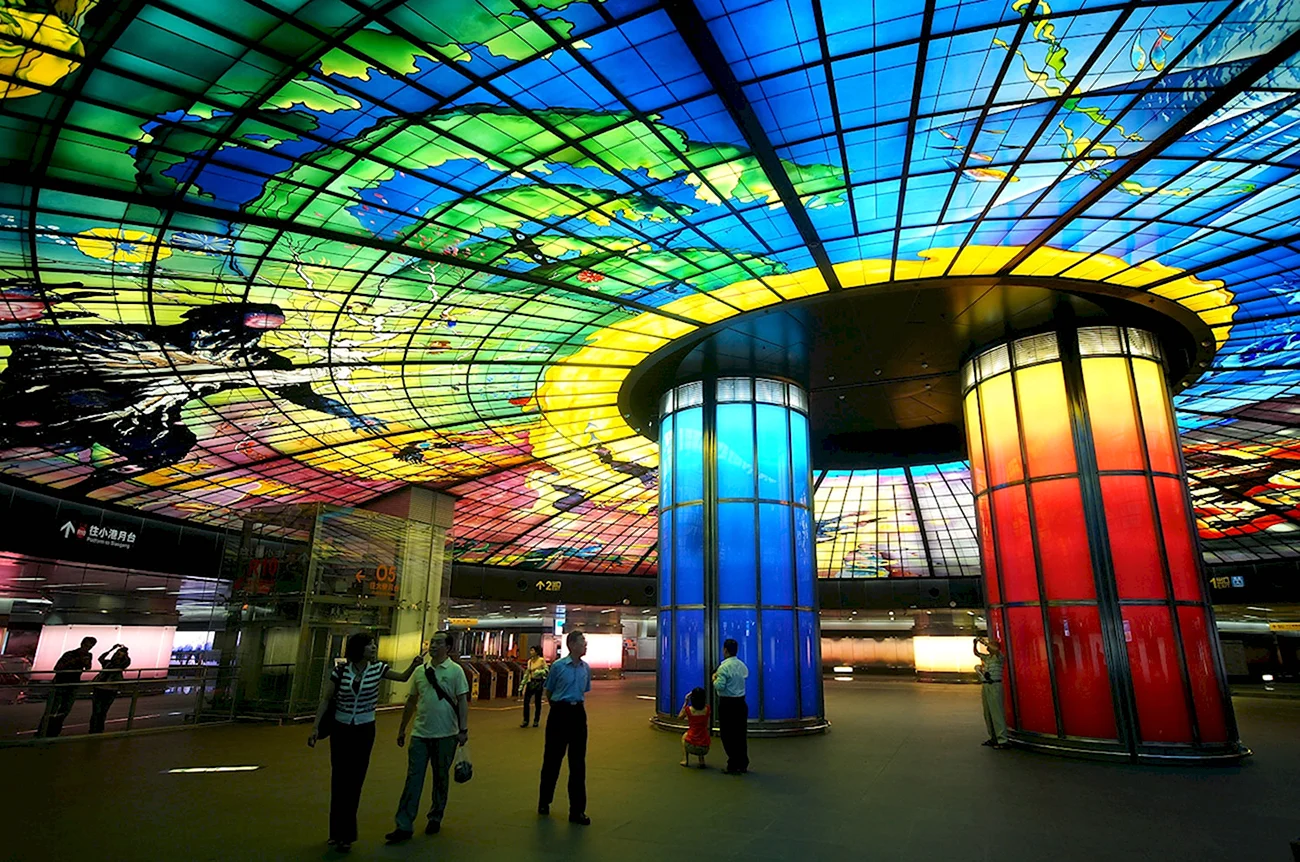 Станция бульвар Формоза Гаосюн Тайвань. Красивая картинка