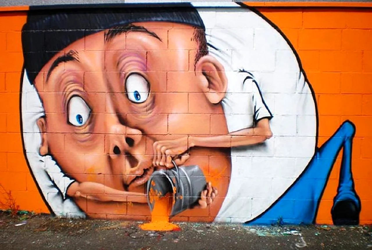 Street-Art художник Каиффа. Картинка