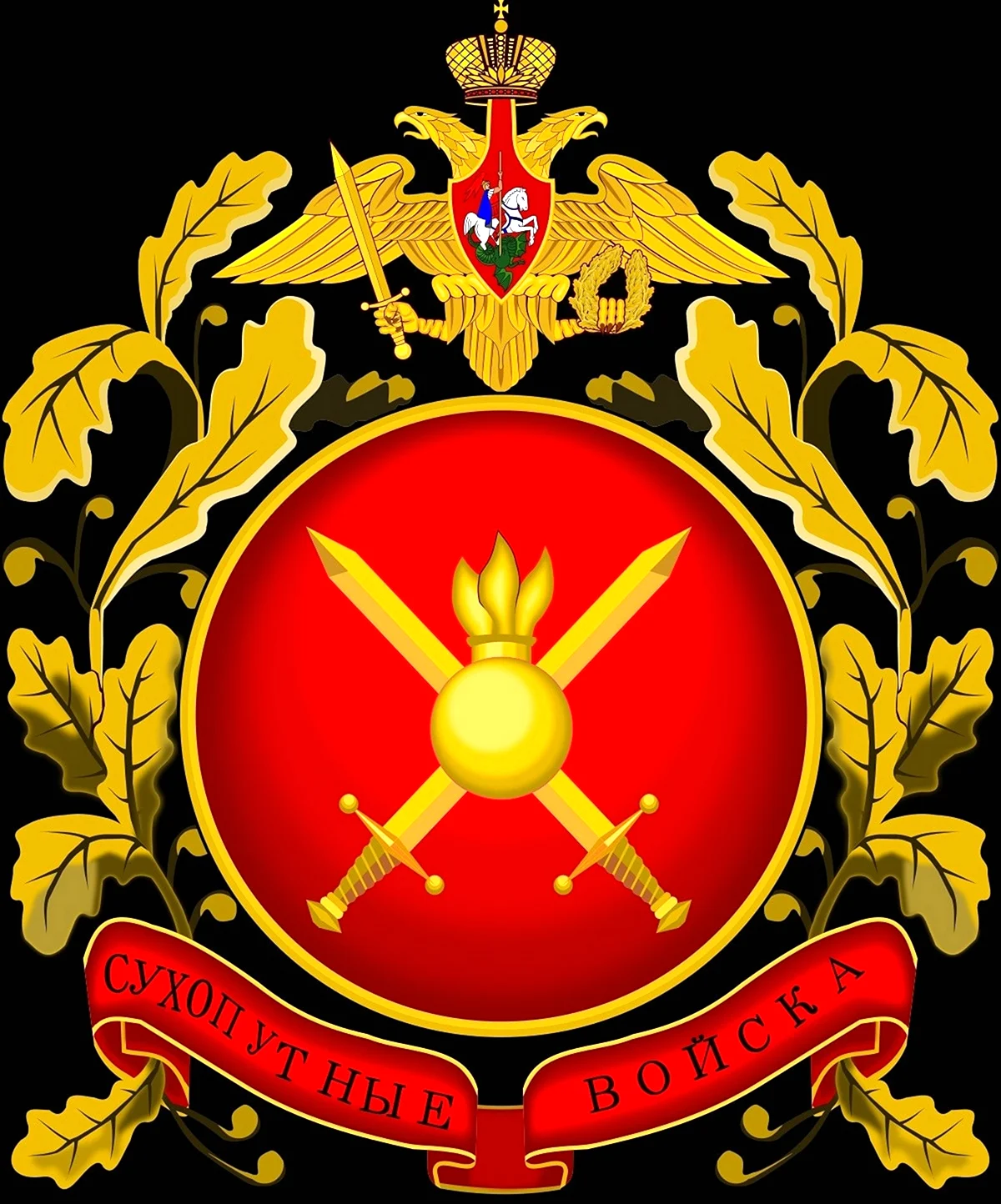 Сухопутные войска Российской Федерации герб. Поздравление