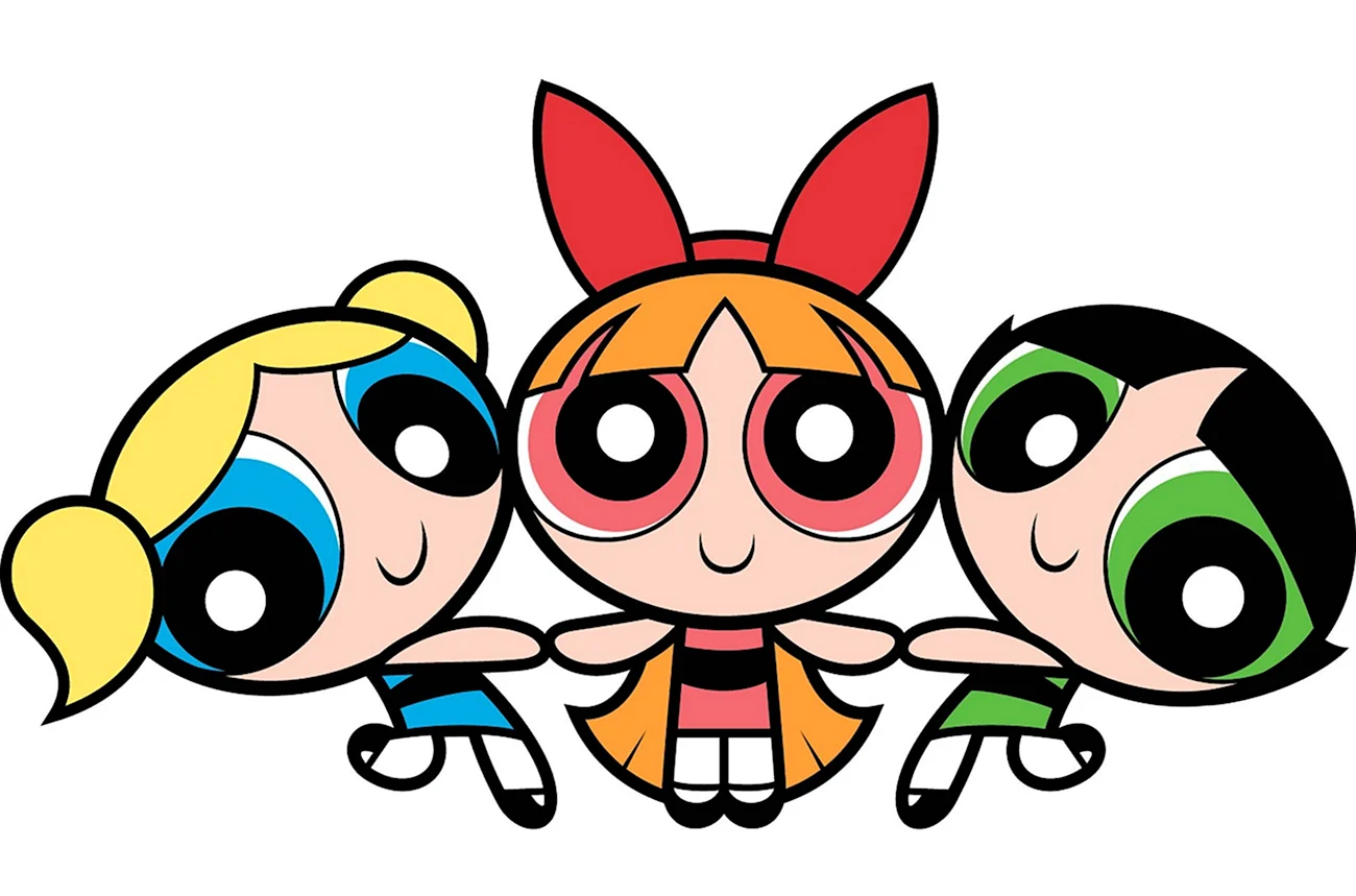 Супер крошки Powerpuff girls. Картинка из мультфильма