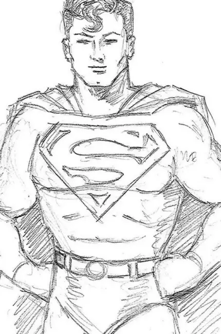 Супермен для рисования. Для срисовки