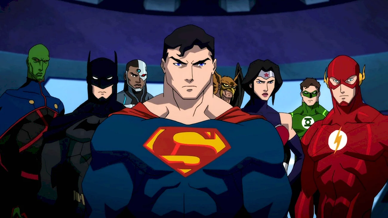 Супермен лига справедливости мультсериал. Картинка из мультфильма
