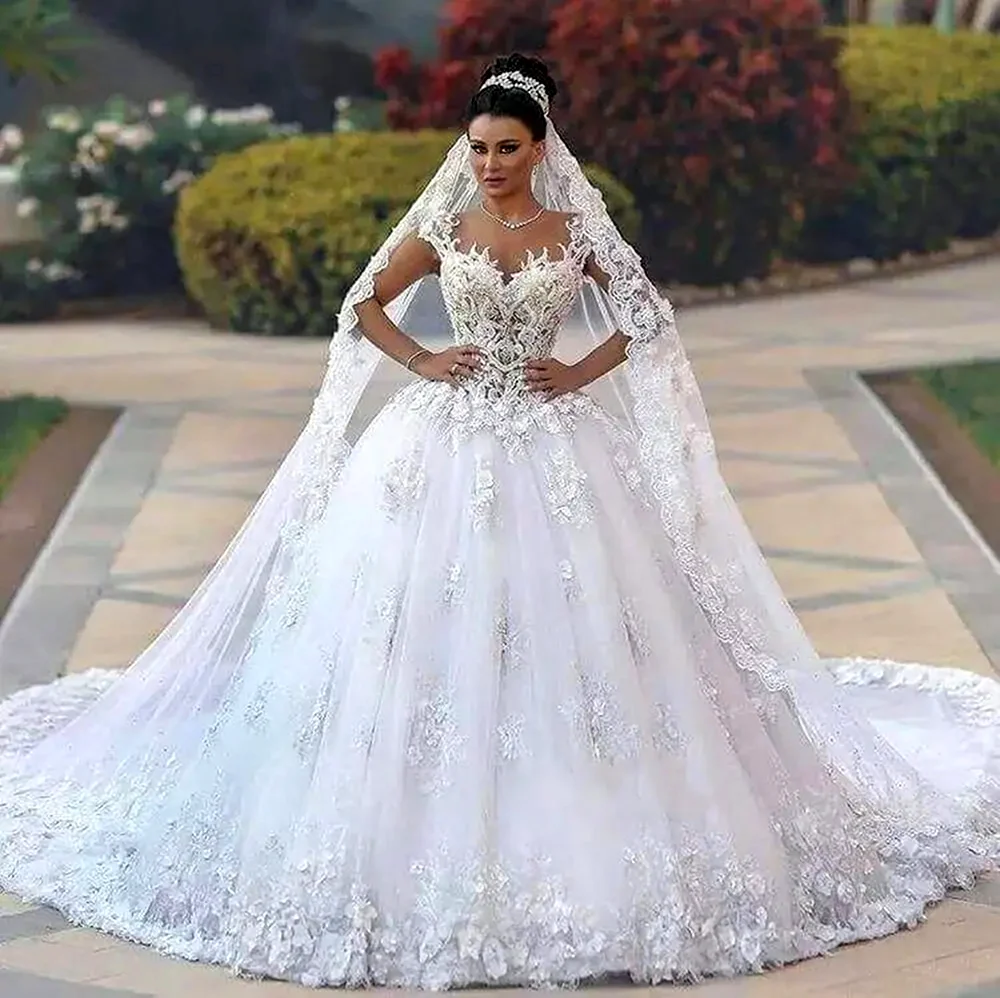 Свадебные платья принцесса Dress Bride. Красивая картинка