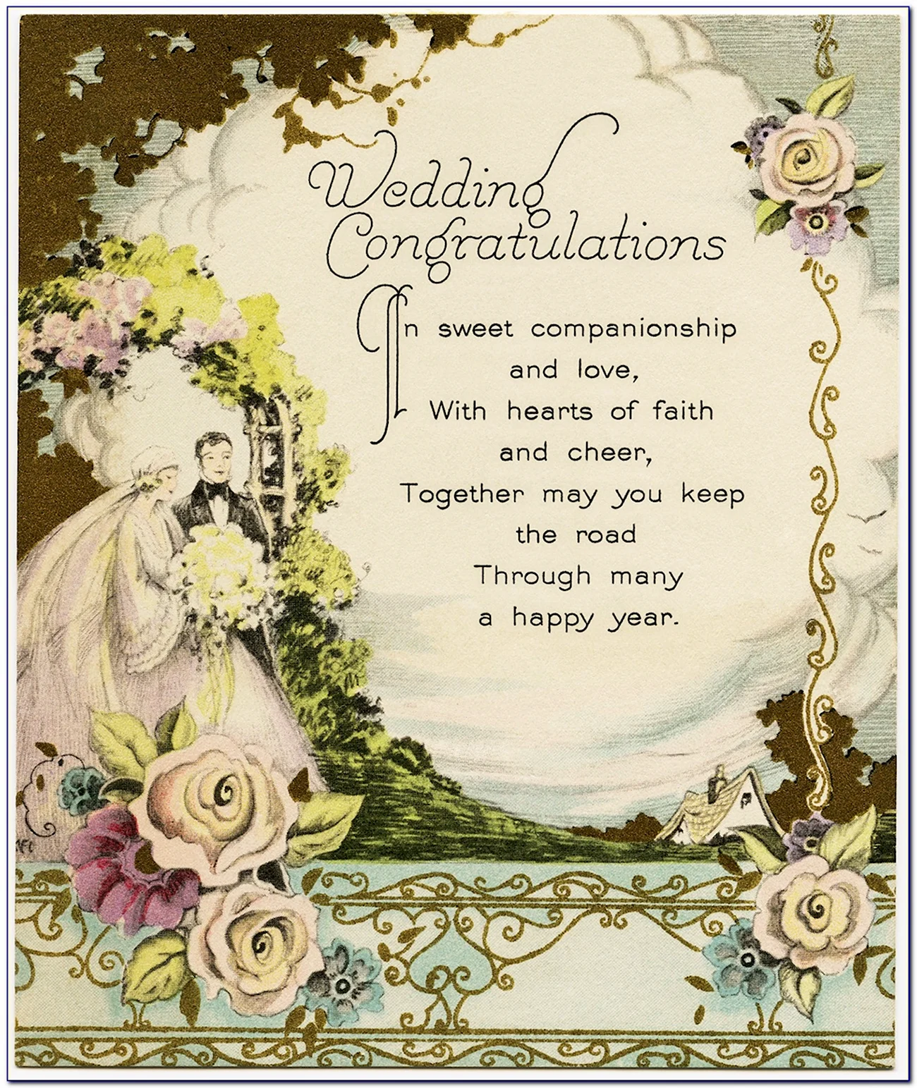 Свадебные поздравления на английском. Картинка