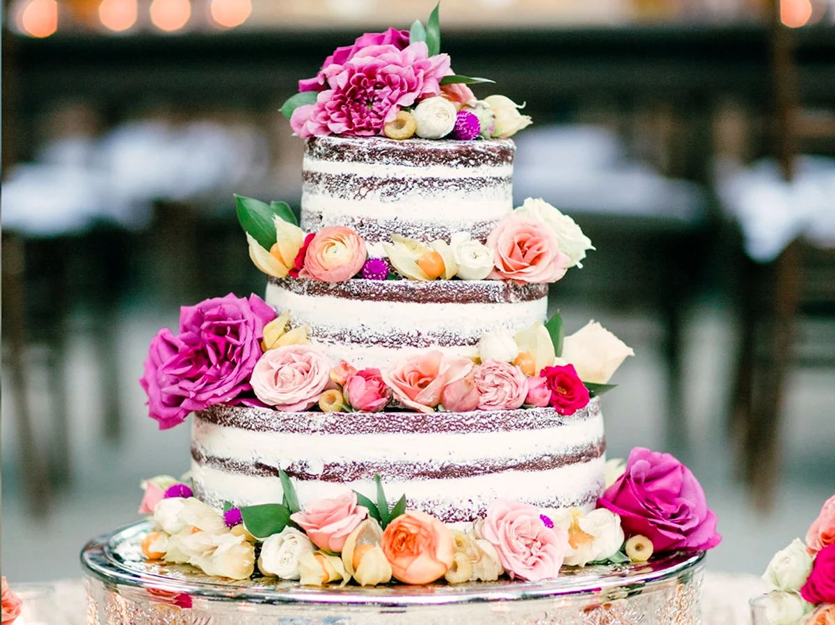 Свадебный торт. Красивая картинка