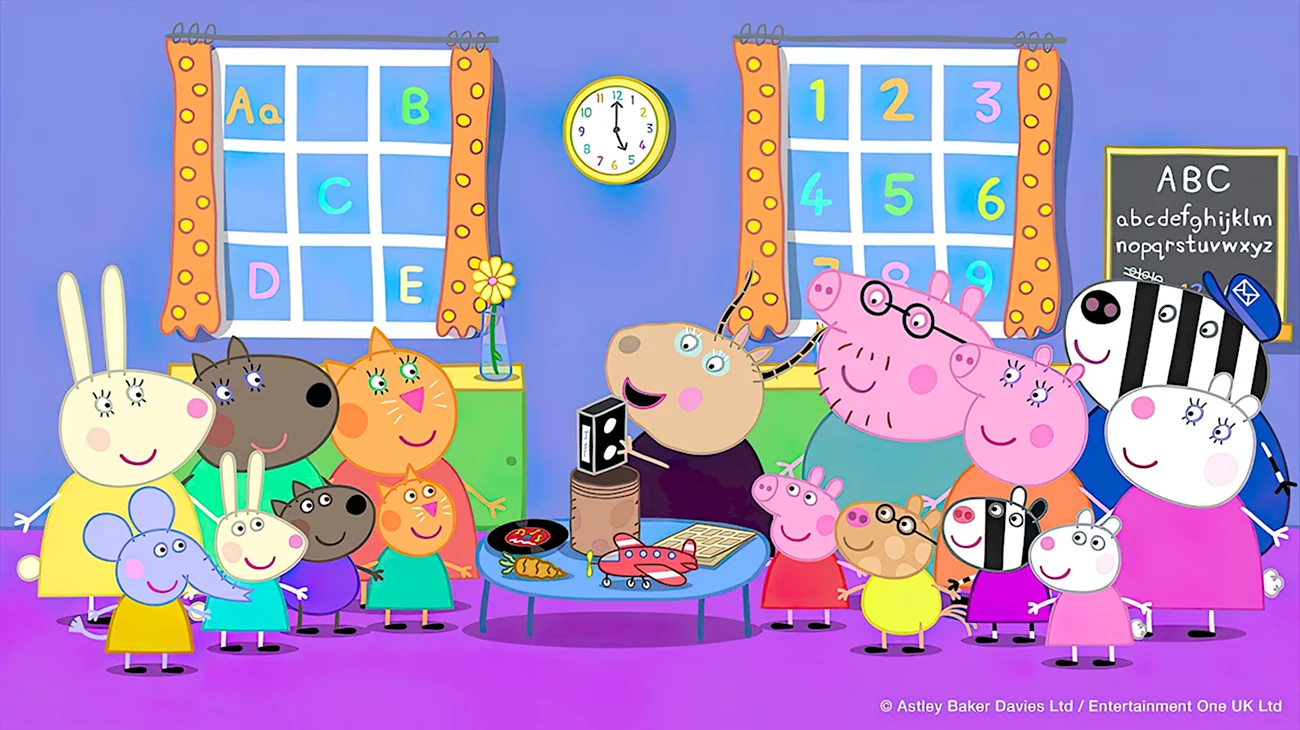 Свинка Пеппа и ее друзья. Картинка из мультфильма