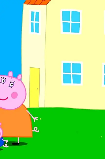 Свинка Пеппа и её семья. Картинка из мультфильма