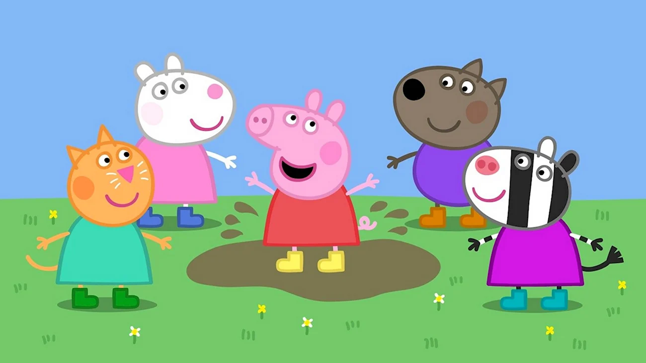 Свинка Пеппа и его друзья. Картинка из мультфильма