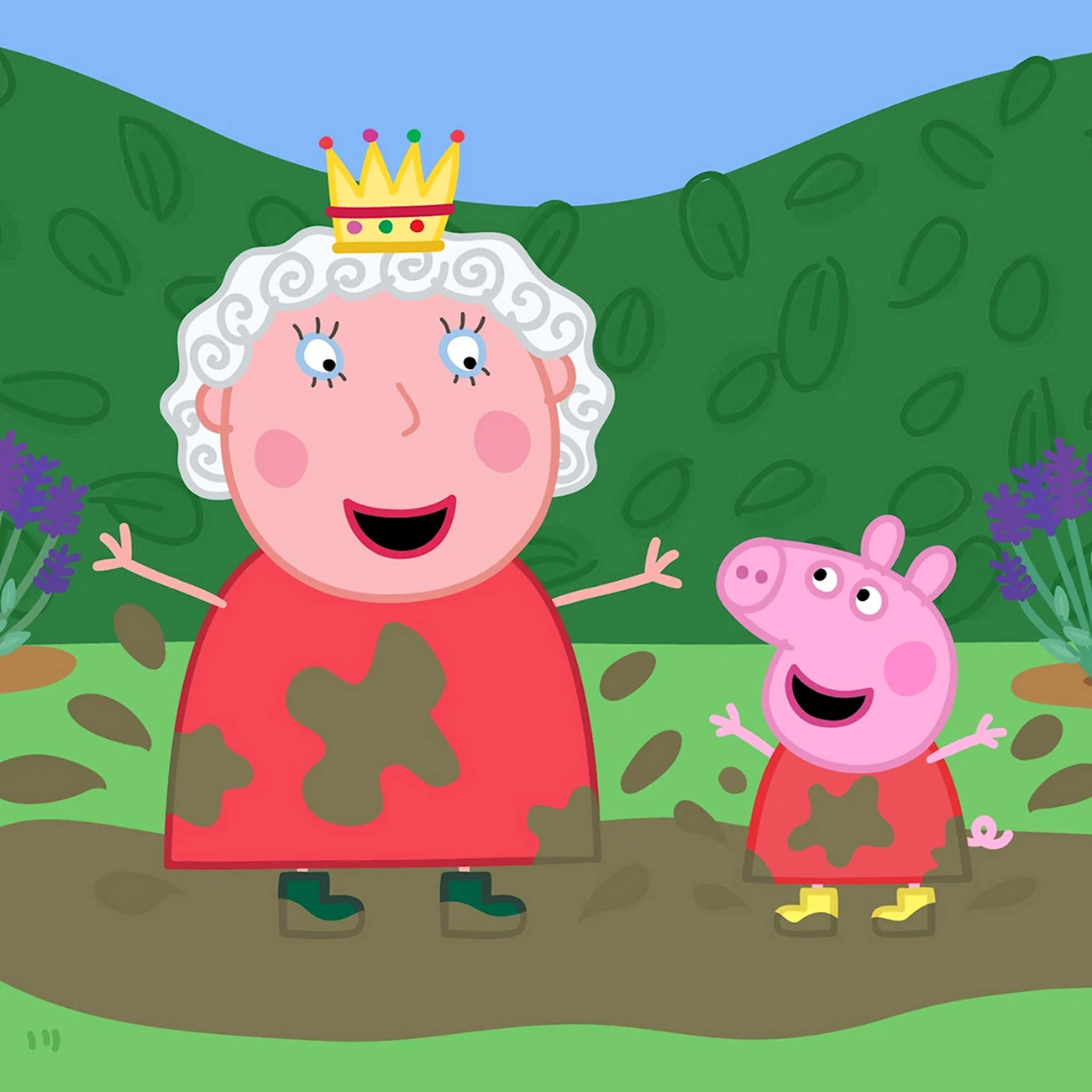 Свинка Пеппа Королева. Картинка из мультфильма