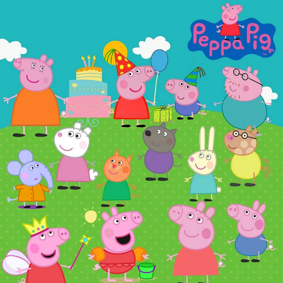 Свинка Пеппа Peppa Pig. Картинка из мультфильма