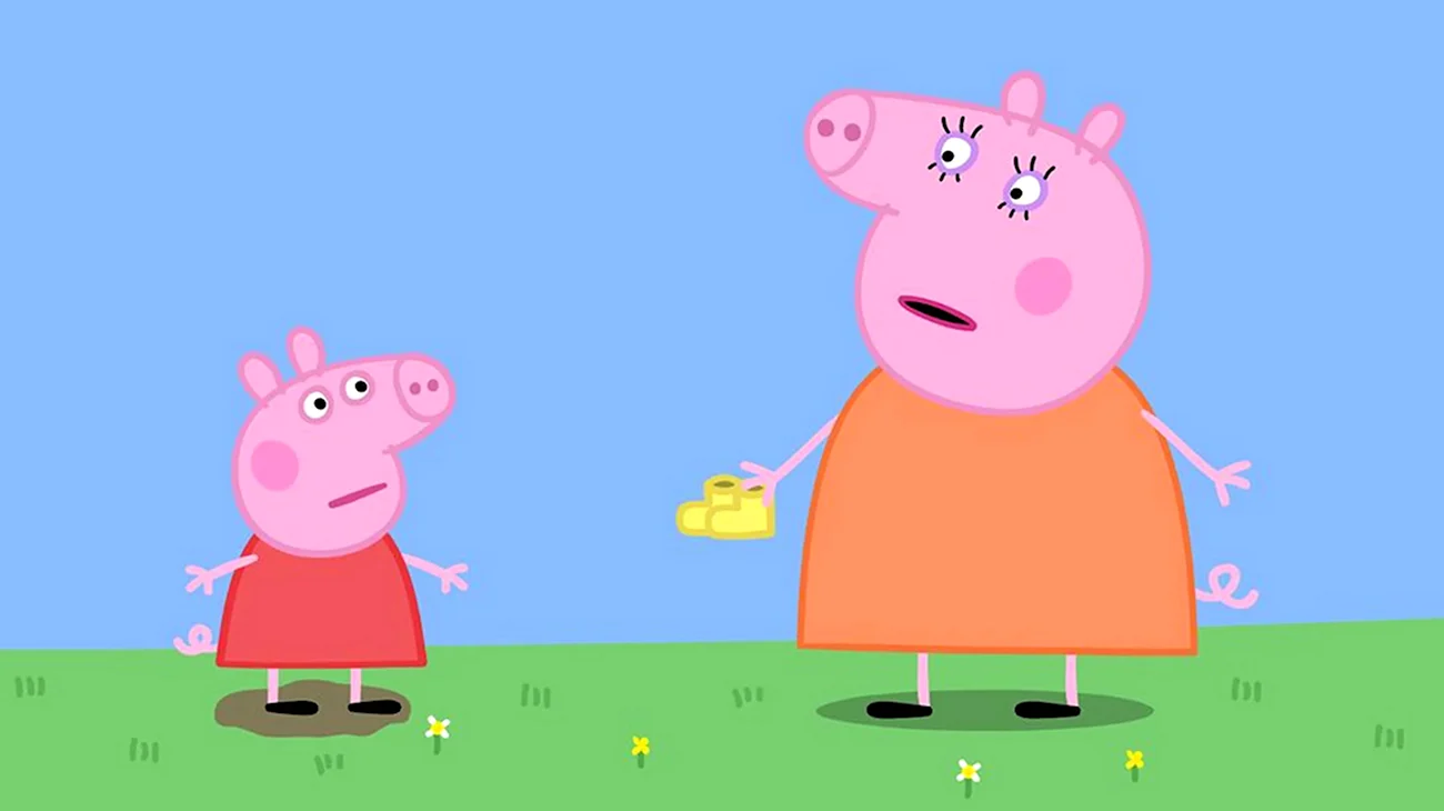 Свинка Пеппа с матом. Картинка из мультфильма