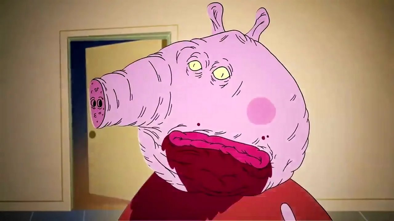 Свинка Пеппа страшилки. Картинка из мультфильма