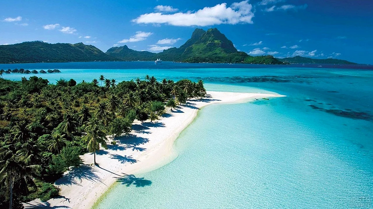 Таити остров Бора Бора. Красивая картинка