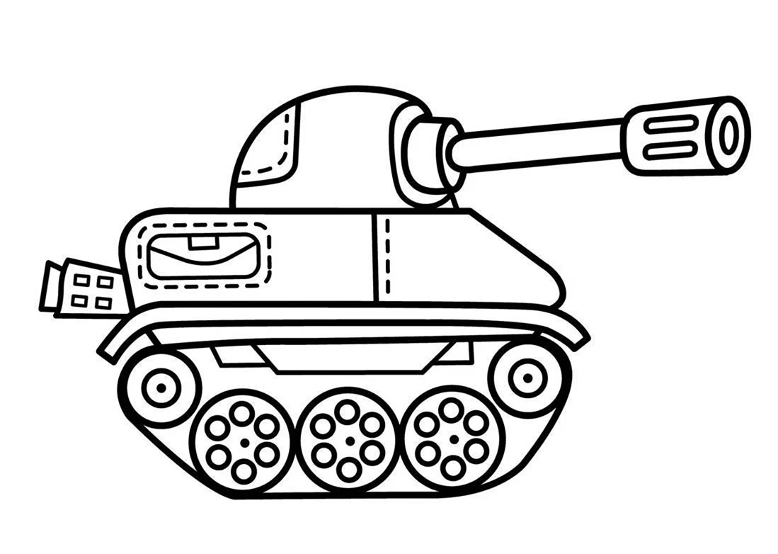 Танк т-34 раскраска для детей 5 лет. Картинка