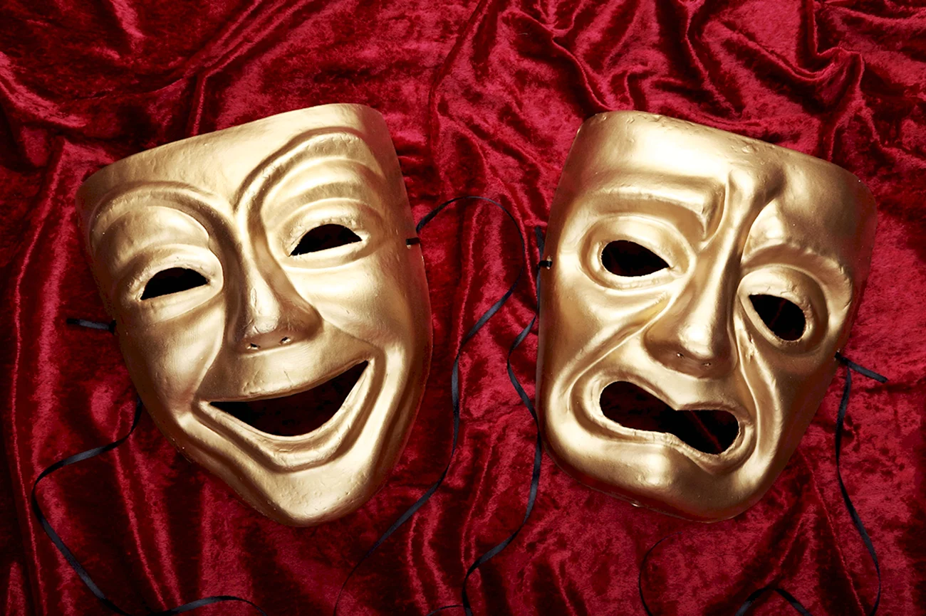 Театральные маски. Картинка