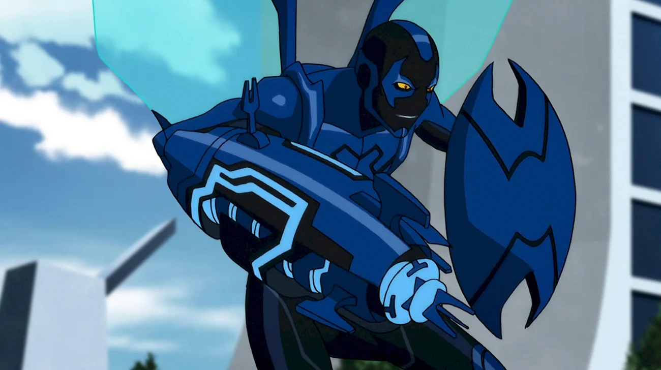 Teen Titans Blue Beetle. Картинка из мультфильма