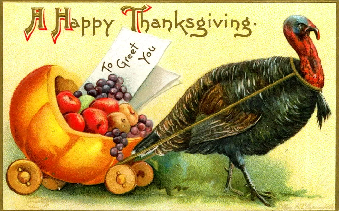 Thanksgiving Day открытки. Поздравление