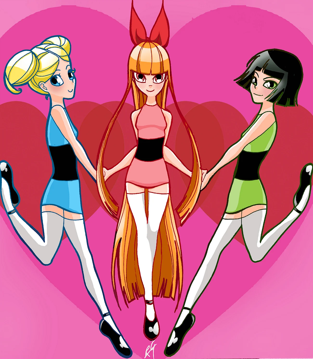The Powerpuff girls мультсериал. Картинка из мультфильма
