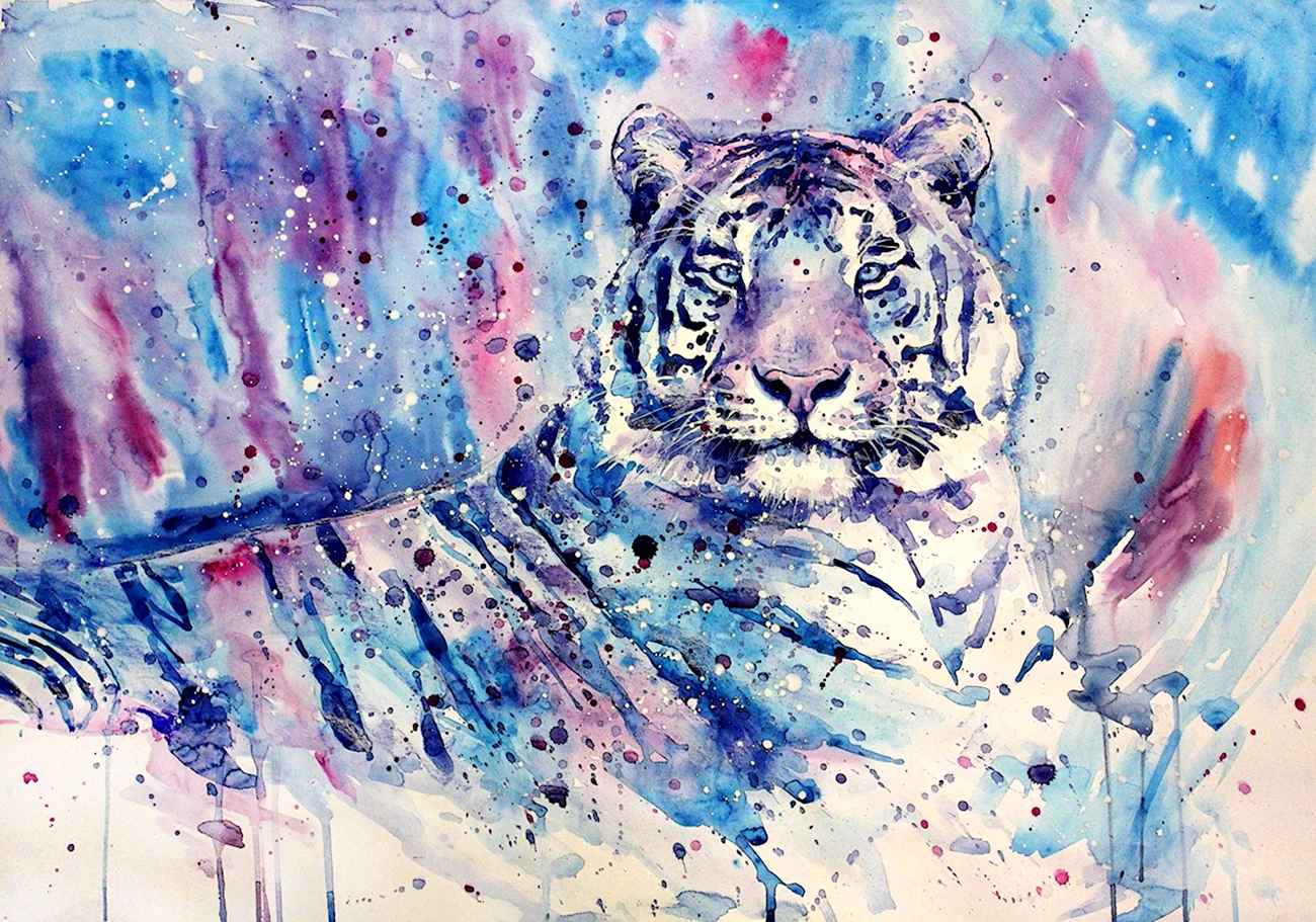 Тигр арт. Красивая картинка