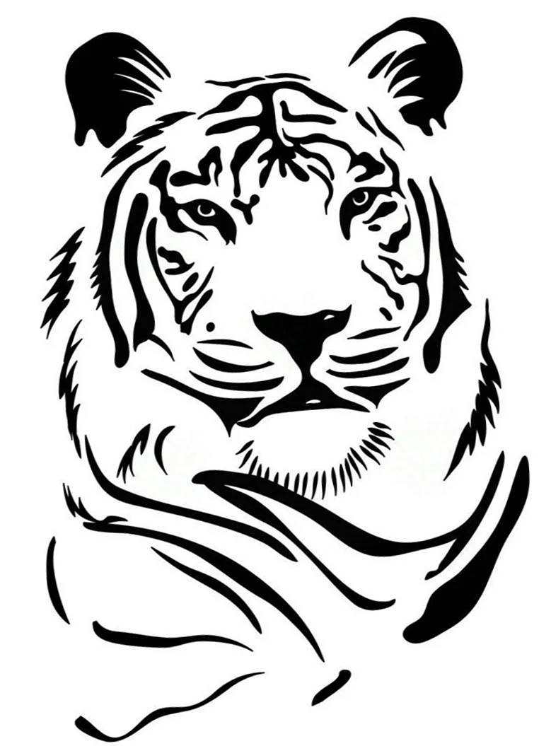 Тигр рисунок. Своими руками