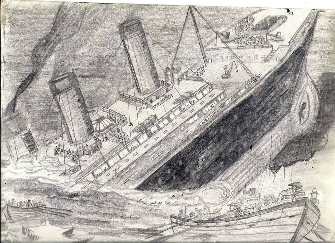 Titanic Sank on April 14 1912. Для срисовки